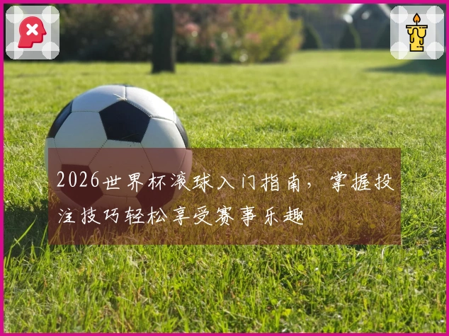 2026世界杯滚球入门指南，掌握投注技巧轻松享受赛事乐趣