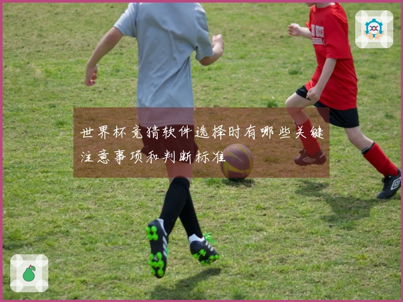 世界杯竞猜软件选择时有哪些关键注意事项和判断标准