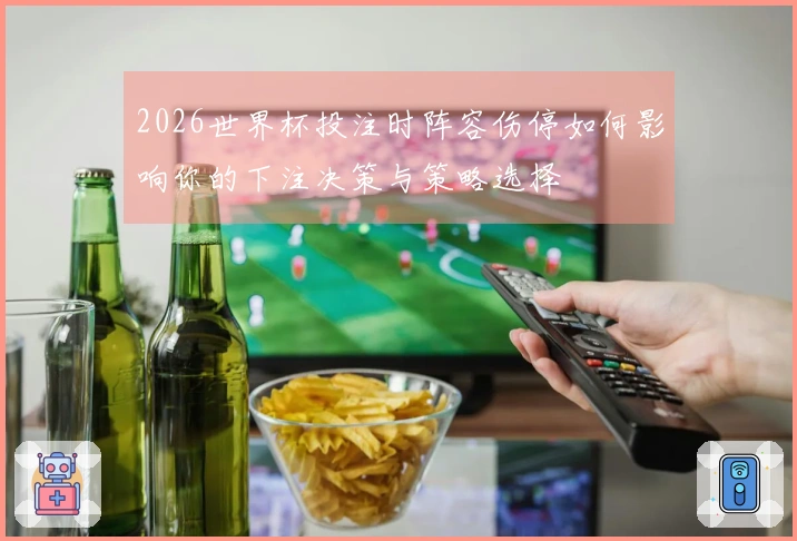 2026世界杯投注时阵容伤停如何影响你的下注决策与策略选择